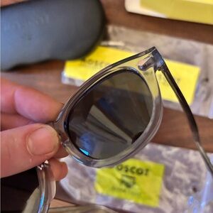 MOSCOT Light Gray Transparent Sunglasses